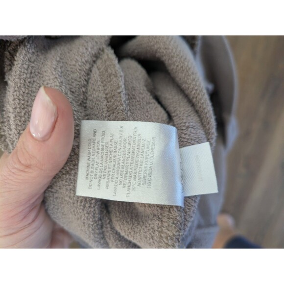 Tibi Calder Sweatpants Long Cement Gray Balloon Tapered Leg Barrel - Picture 9 of 10